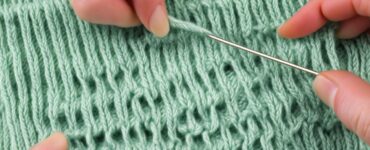 boutonnière verticale tricot