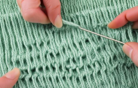 boutonnière verticale tricot