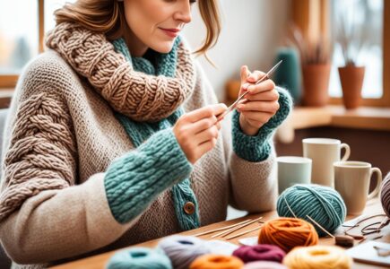 combien de mailles pour un snood femme