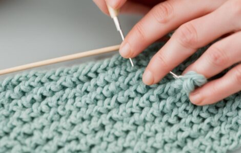 comment rabattre des mailles en fin de rang