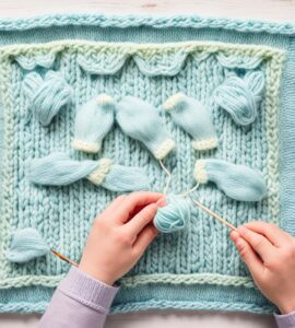 couverture bébé à tricoter