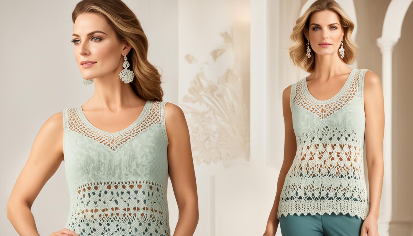 Débardeur Crochet Élégant - Mode Chic et Artisanale