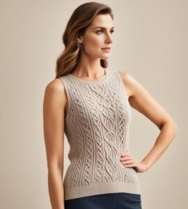 débardeur femme tricot