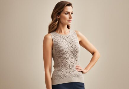 débardeur femme tricot