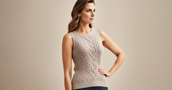 débardeur femme tricot