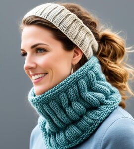 dimensions tour de cou femme au tricot