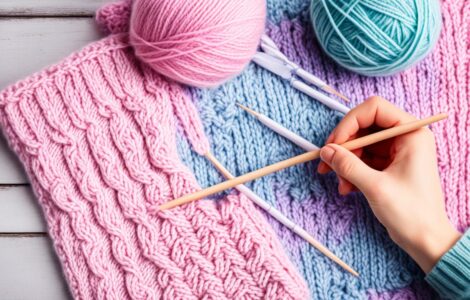 écharpe au tricot