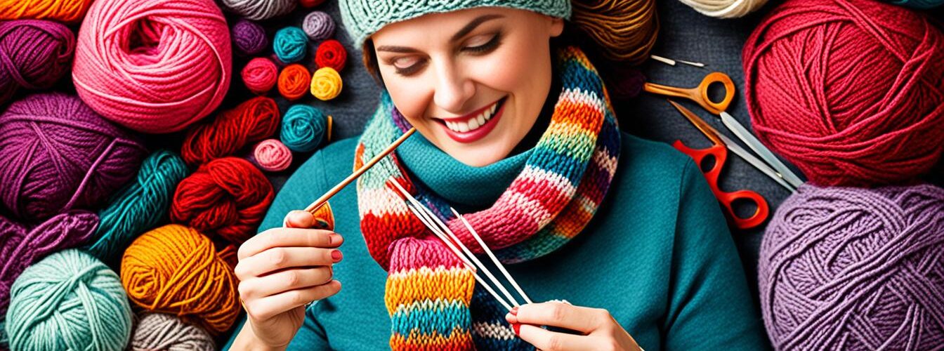 écharpe fantaisie femme à tricoter