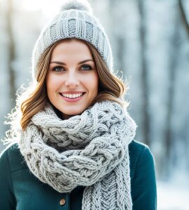 echarpe tricot femme