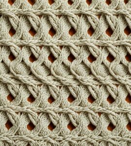 grille point ajouré tricot
