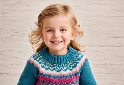 modèle de tricot gratuit pour petite fille avec explication