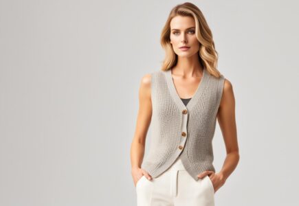 modele gilet sans manche tricot