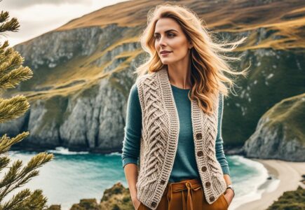 modèle tricot gilet femme
