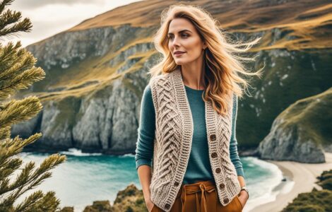 modèle tricot gilet femme