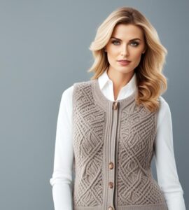 modèle tricot gilet femme aiguille 3 5