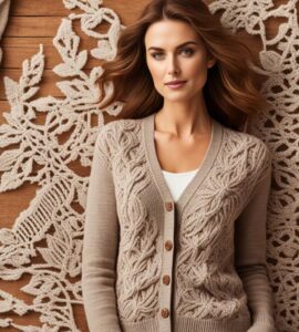 patron pour tricoter un gilet femme