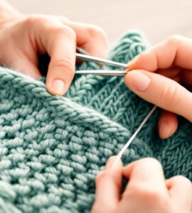 point de diamant tricot