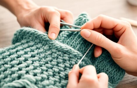point de diamant tricot