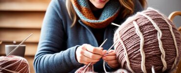 point tricot echarpe