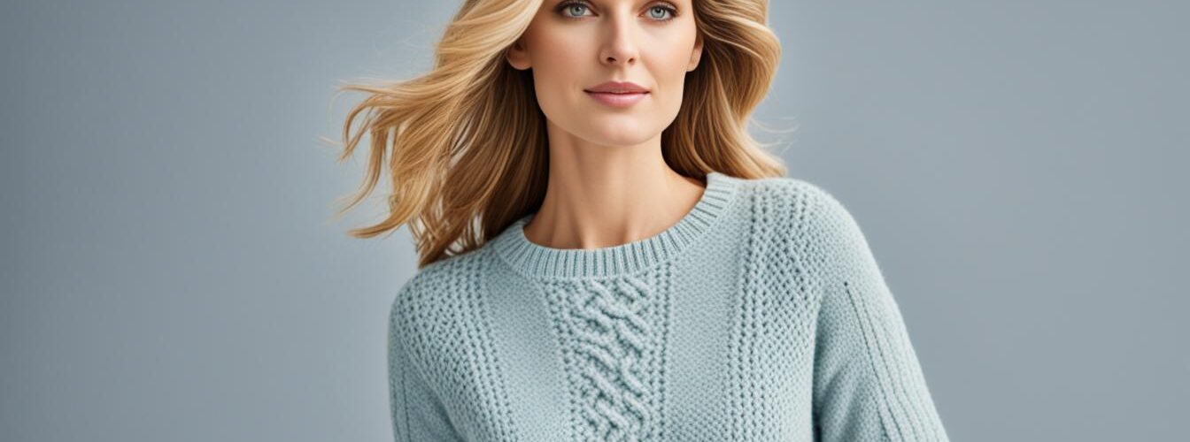 pull droit femme tricot