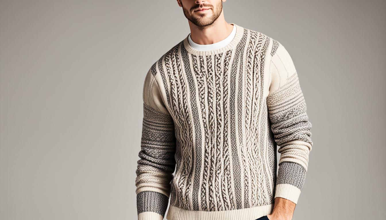 Pull Homme Tom Tailor En Tricot Chiné - Col V, Manches Longues, Style Décontracté