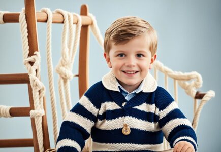 pull marin garçon à tricoter