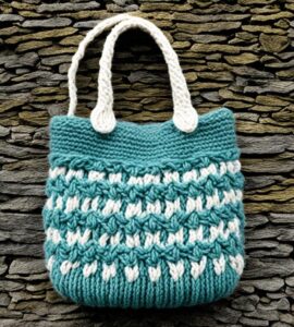 sac en laine tricoté main
