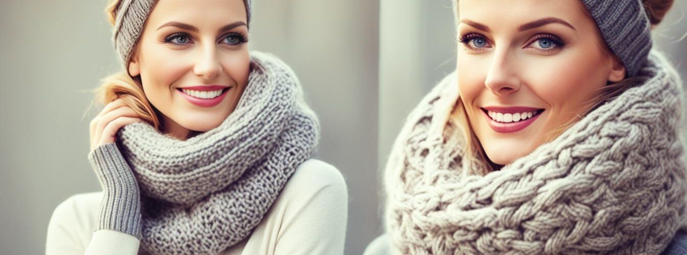 snood femme tricot