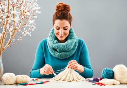 snood tricot aiguille 4