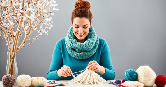 snood tricot aiguille 4