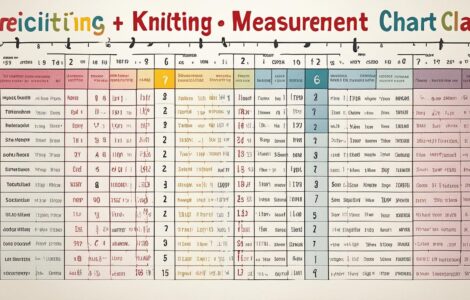 tableau mesure pour tricot