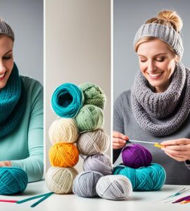 tableau taille snood tricot