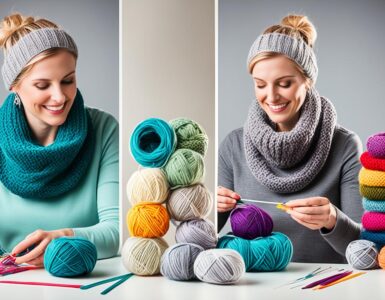 tableau taille snood tricot