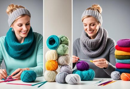 tableau taille snood tricot