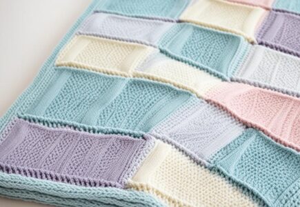 taille d'une couverture pour bébé au tricot