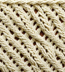 torsade tricot 6 mailles