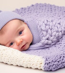 tricot couverture bébé