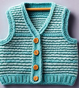 tricot gilet bébé