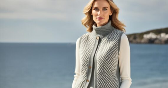 tricot gilet femme