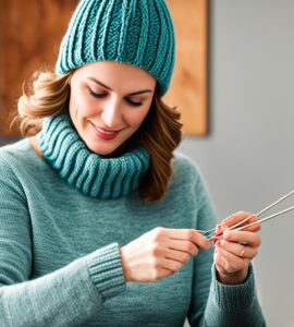 tricoter un bonnet femme aiguille 5
