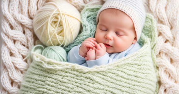 tricoter une couverture bébé