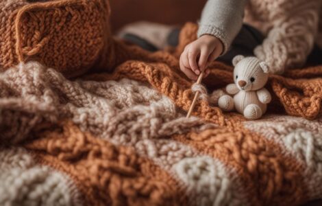 tricoter une couverture pour bébé facile