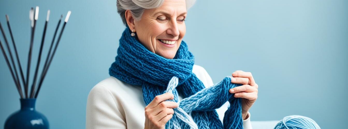 tricoter une écharpe femme
